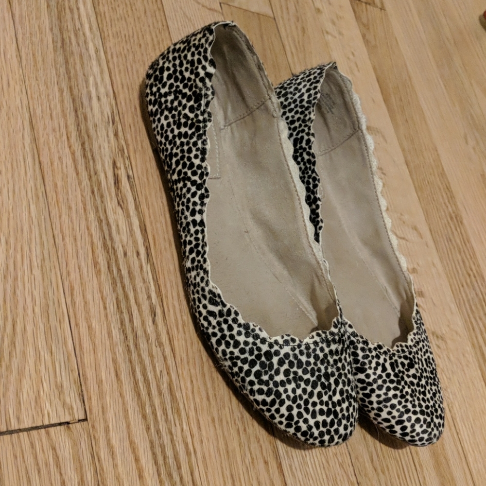 Animal print flats
